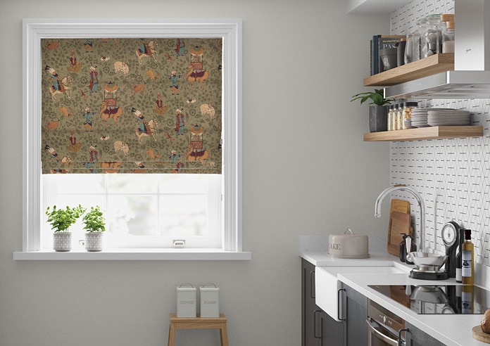 Xerxes, Moss - Twist&Fit Roman Blind - Image 3